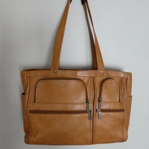 Large leather tote